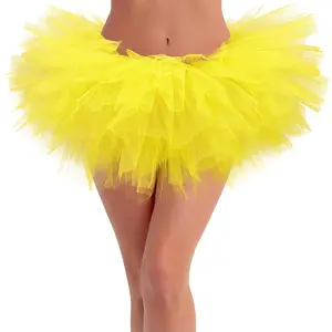 Tutus for Women Adult Tutu Skirts for Women 5 Layers Tulle Skirt Halloween Tutu Womens Tutu Skirt 80s Costumes for WomenGift.