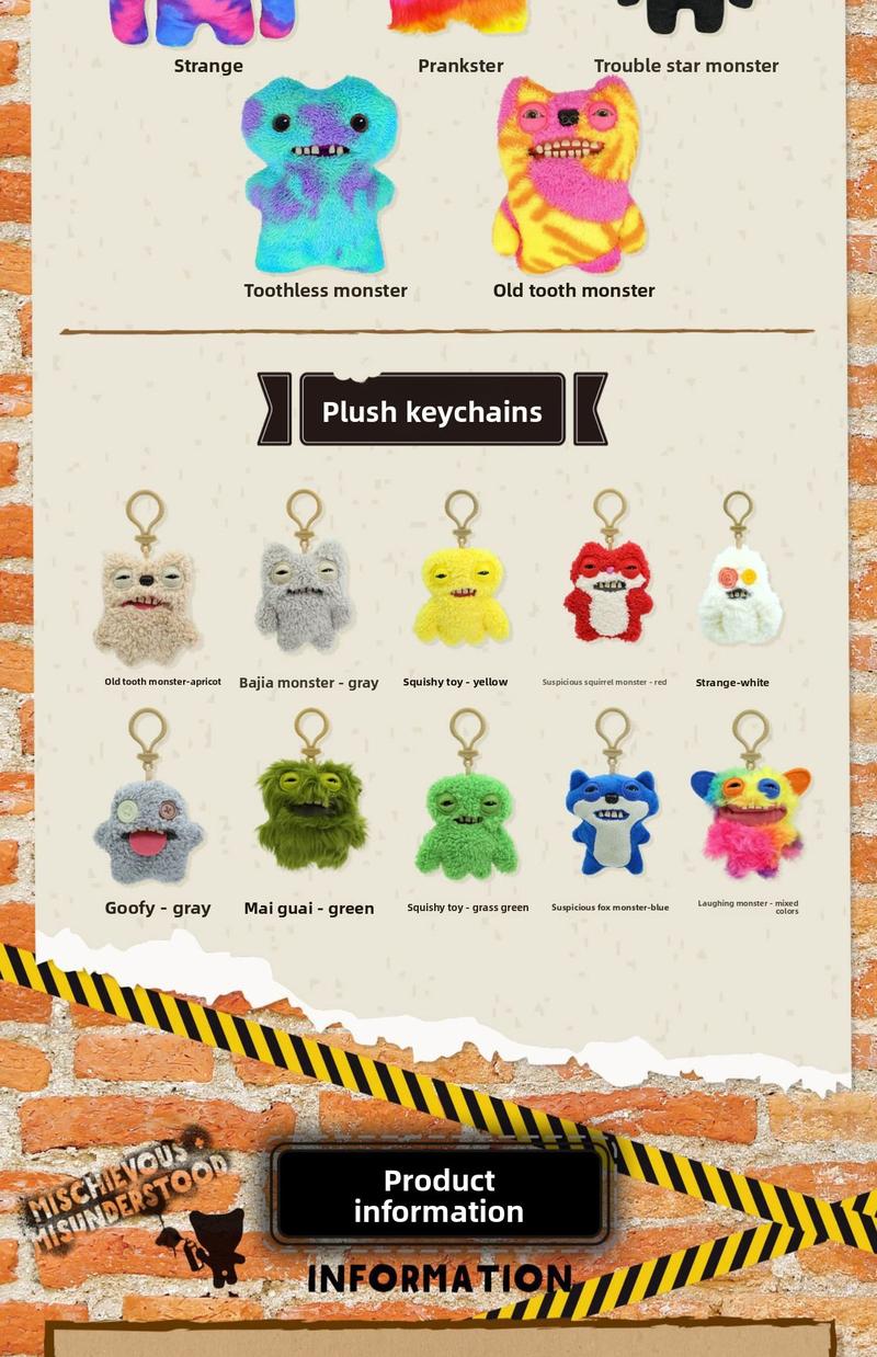 Plush Doll Cute Monster Plush Toy Series, High-Quality Stuffed Animal, Perfect Gift for Valentine's Day, Birthday, Wedding Decor, Friends & Memorable Gifts Plush Doll Cute Monster Plush Toy Series, High-Quality Stuffed Animal, Perfect Gift for Valentine's Day, Birthday, Wedding Decor, Friends & Memorable Gifts