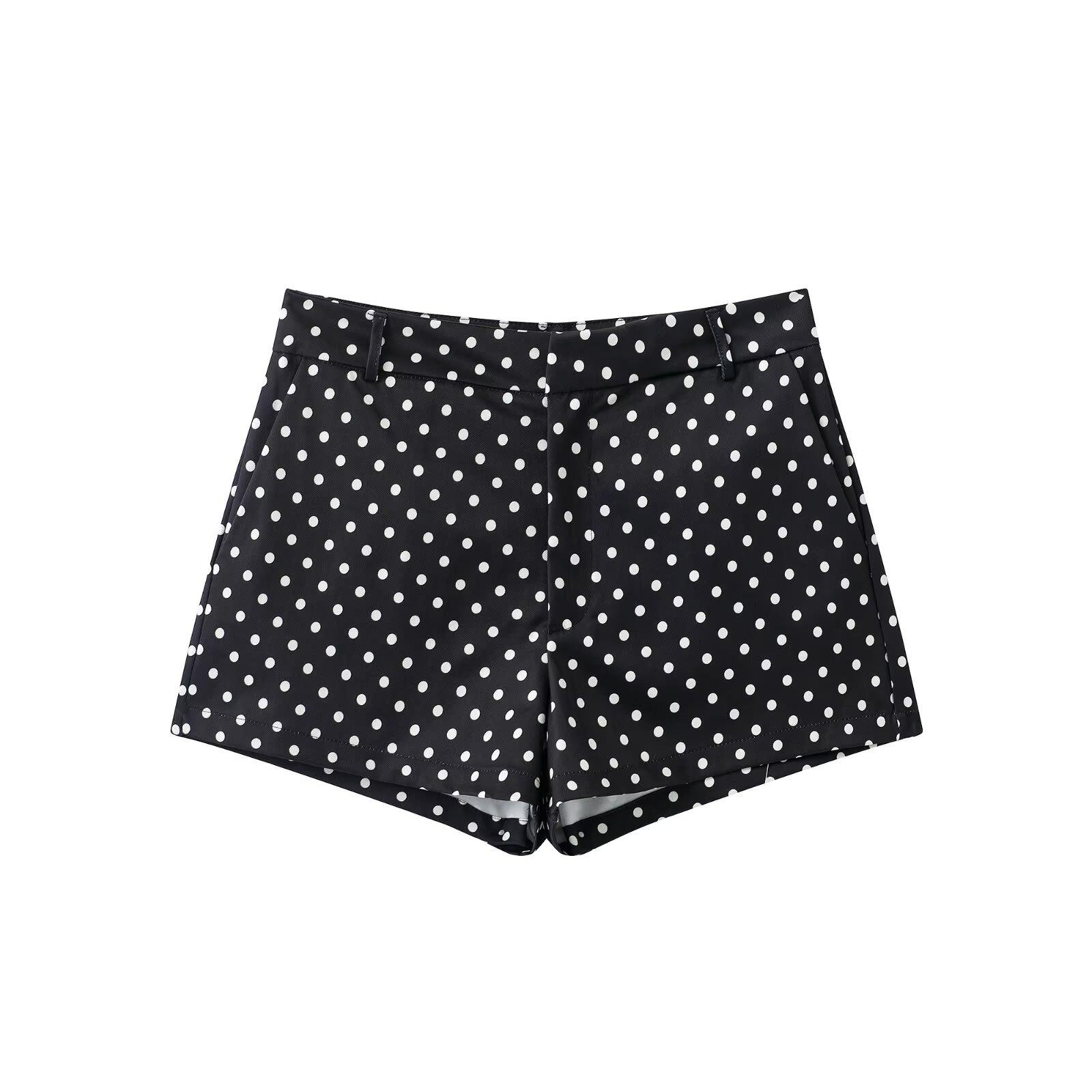 New Summer Women's Polka Dot Blazer, Y2K Street Style Casual Spot Design, Fashionable Long-Sleeved Top