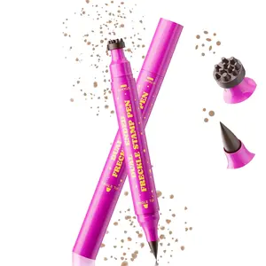 2 in 1 Freckle Stamp Pen Waterproof  Natural Lifelike Faux Freckle Stamp Long Lasting Quick Dry Magic Fake Freckles Stain Marker Pen  Sunkissed Makeup 01 # Light Brown