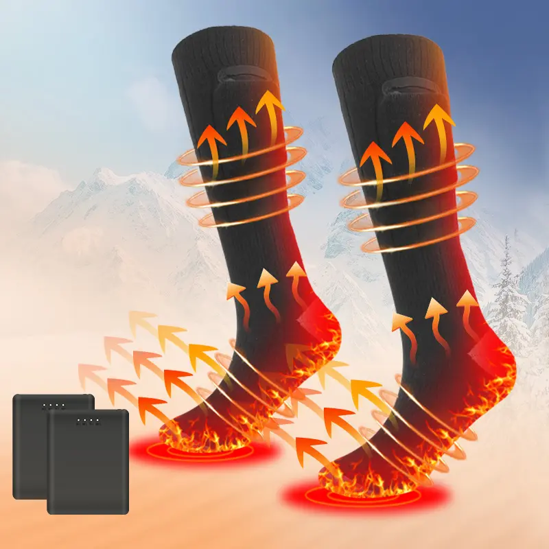 Electric Heated Socks for Men & Women, Smart Constant Temperature Heating, Washable for Cold Winter, Ideal for Hunting & Skiing, Snowboard Socks