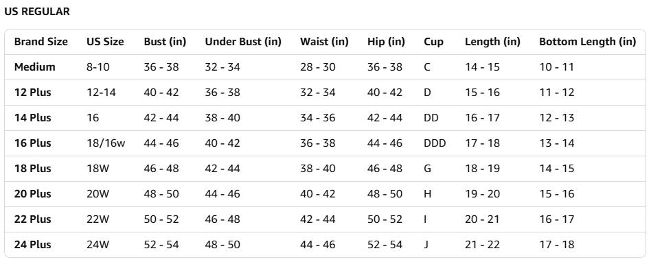 Aqua Eve Women Plus Size Two Piece Swimsuit High Waisted Bikini Set Tummy Control Bathing Suit