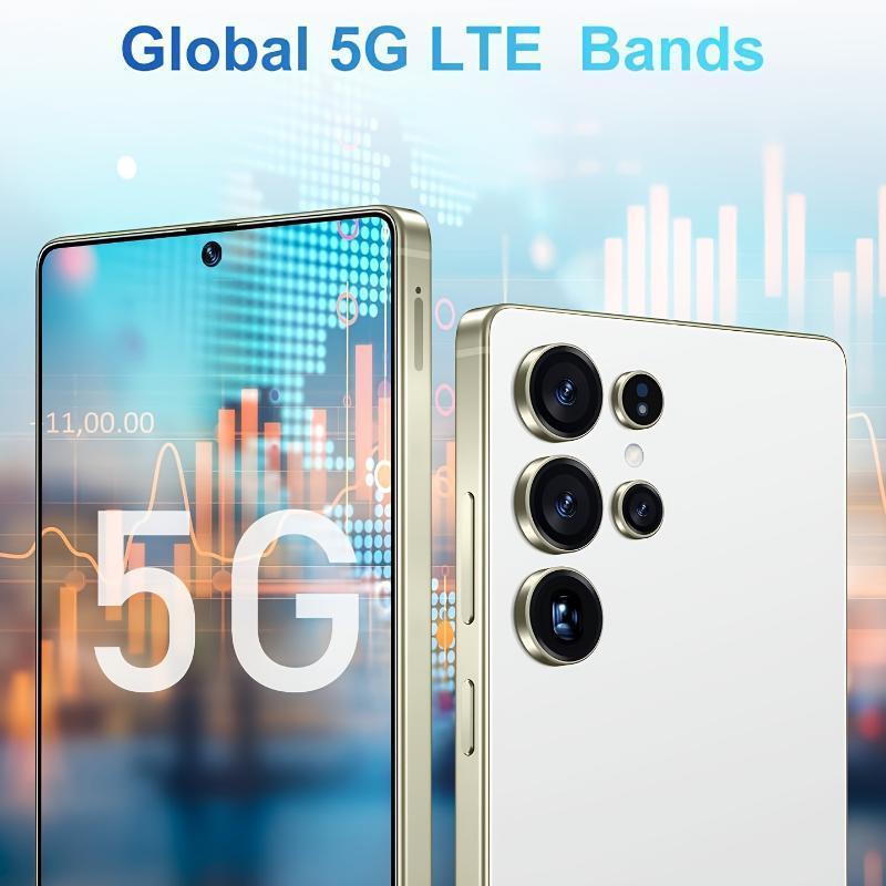 S25 Ultra Unlocked 5G Smartphone, 12GB+512GB, 6800mAh Battery, Fast Charging Capability, Android 14 System, 108MP+48MP Camera, Face & Fingerprint Unlock |             Dual SIM |             Autofocus |             Built-in Pen |