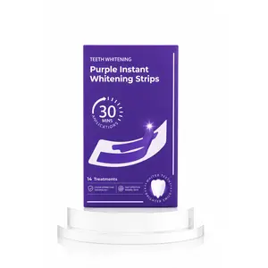 Advanced Teeth Whitening Strips 14 PCS Kit, Non-Sensitive Enamel Safe Whitener, Remove Stains In 30 Mins Day Mint Fresh Smile Booster