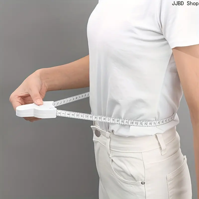 Unisex PVC Portable Soft Measuring Tape - Fitness Body Measurement Ruler for Bust, Waist, Hip, Thigh Tracking, Mini Pocket Tape for Home Use