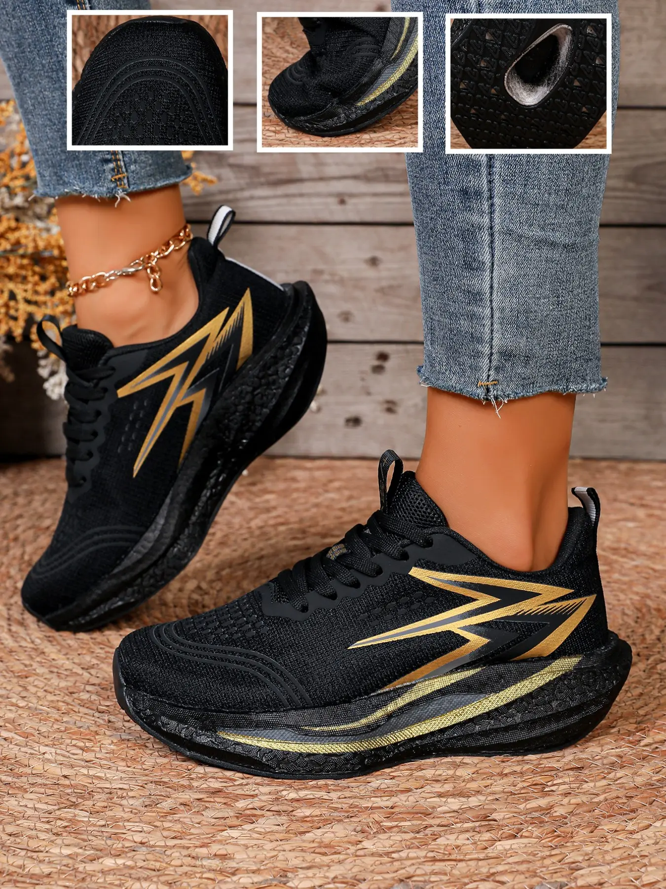 Women's Casual Running Shoes, Trainer Runner Shoe, Lightweight Comfortable Sports Sneakers, Breathable Textile Upper, Soft Eva Sole, All Season Wear