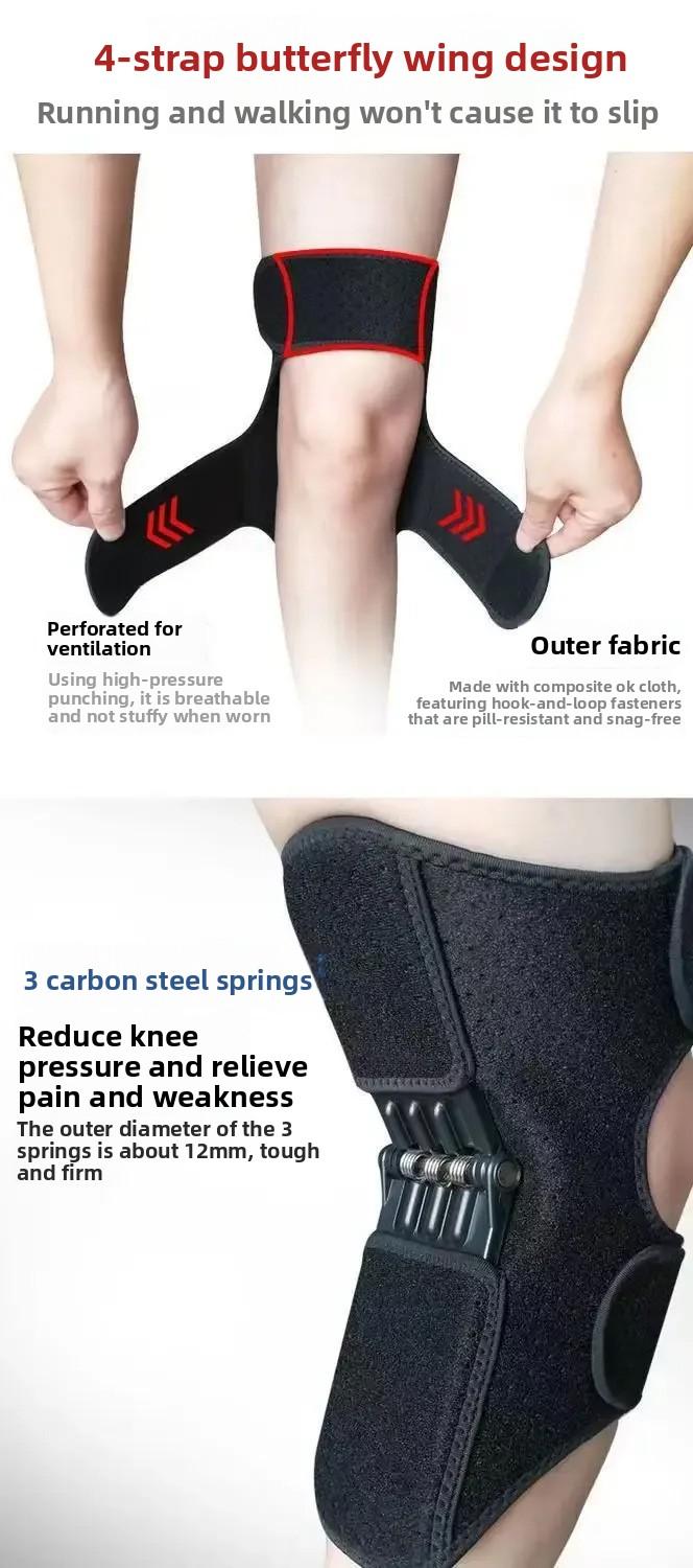 Professional knee protection aid for adults, suitable for walking, climbing stairs, sports, and mountaineering, with support for the patella