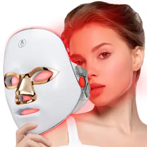 Home Use LED Face Mask 7 Color Light Acne Removal Wrinkle Reduction 270 LEDs Skincare for All Skin Types