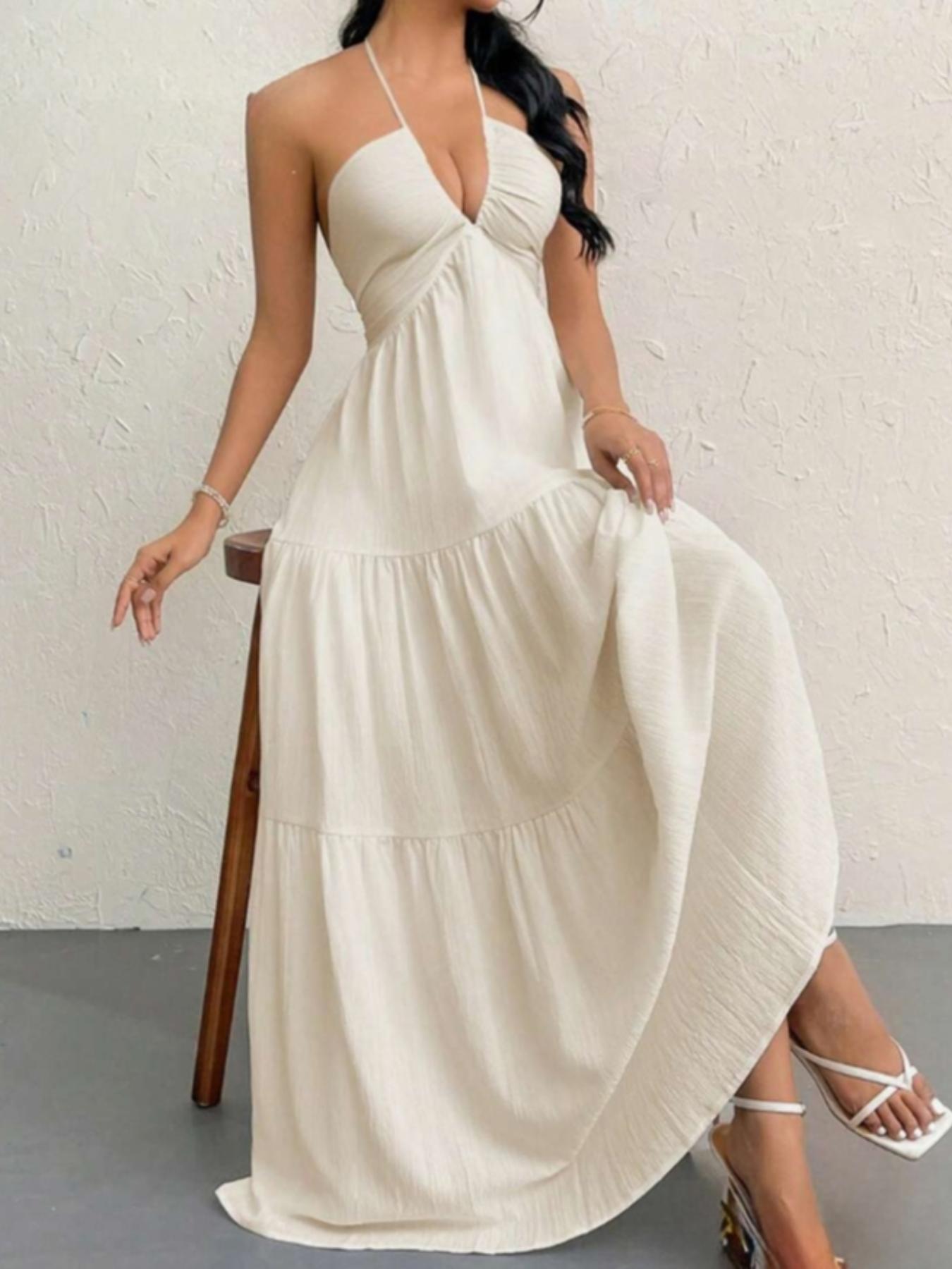 Women's Plain Dress, Summer Clothes Women, Casual Basic Loose Fit Sleeveless Dress for Beach Holiday Vacation, Ladies Summer Clothes, Women's Clothing, Womenswear, Dresses for Party, Minimalist A Line Dress - TikTok Shop Women's Plain Dress, Summer Clothes Women, Casual Basic Loose Fit Sleeveless Dress for Beach Holiday Vacation, Ladies Summer Clothes, Women's Clothing, Womenswear, Dresses for Party, Minimalist A Line Dress - TikTok Shop