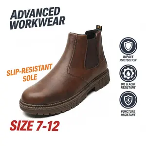 Unbeatable Splash-proof Smash-proof Puncture-proof Breathable Safety Shoes Unisex Chef Work Shoe Waterproof Anti-slip Durable Outdoor Comfortable for Security Guards Patrol Officers and Event Management Men Women Energy Return