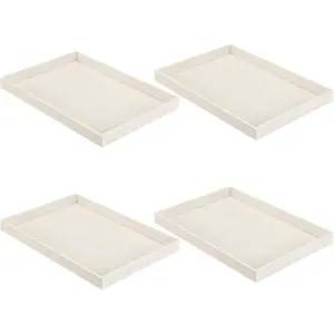 Stackable Jewelry Tray Jewelry Organizer Tray Showcase Display Empty Plate Bracelet Ring Earring Organizer