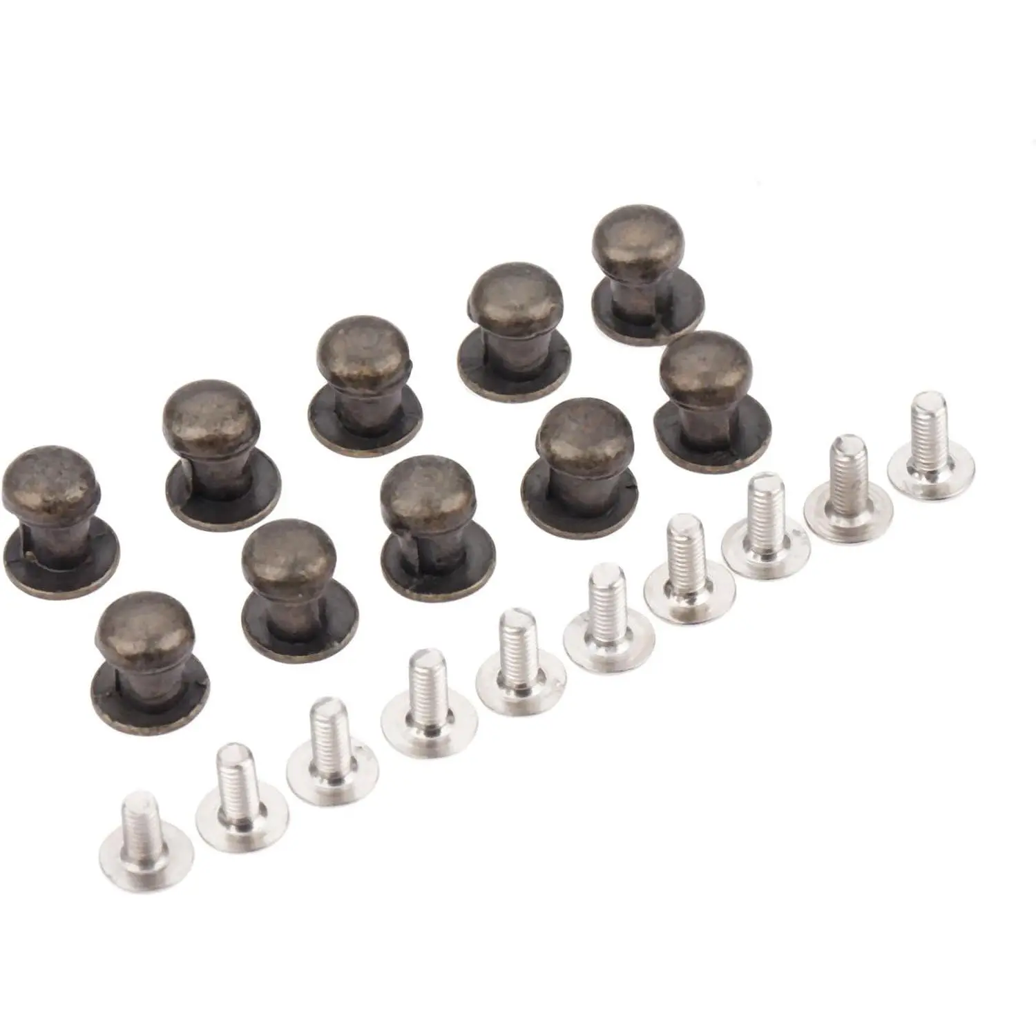 10 count Antique Bronze Drawer Knobs, Zinc Alloy 0.28"x0.39" | Mini Handles for Dollhouse Cabinet Cupboard Dresser Closet Chest Bin  Box Wooden Cases