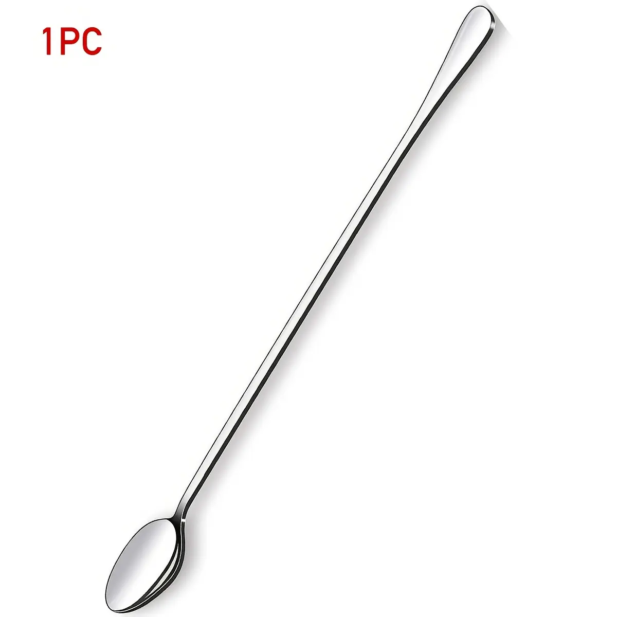 1/3 Pcs 11.7 Inch Extra Long Iced Tea Spoon, Mirror Polished Stainless Steel Bar Stirring Spoon, Utensils, Dishwasher Safe, Perfect for 40oz Cups, Cocktails, Milkshakes, Slushies, Cold Drinks, Coffee, Desserts, Home, Bar Use, Drink Accessories