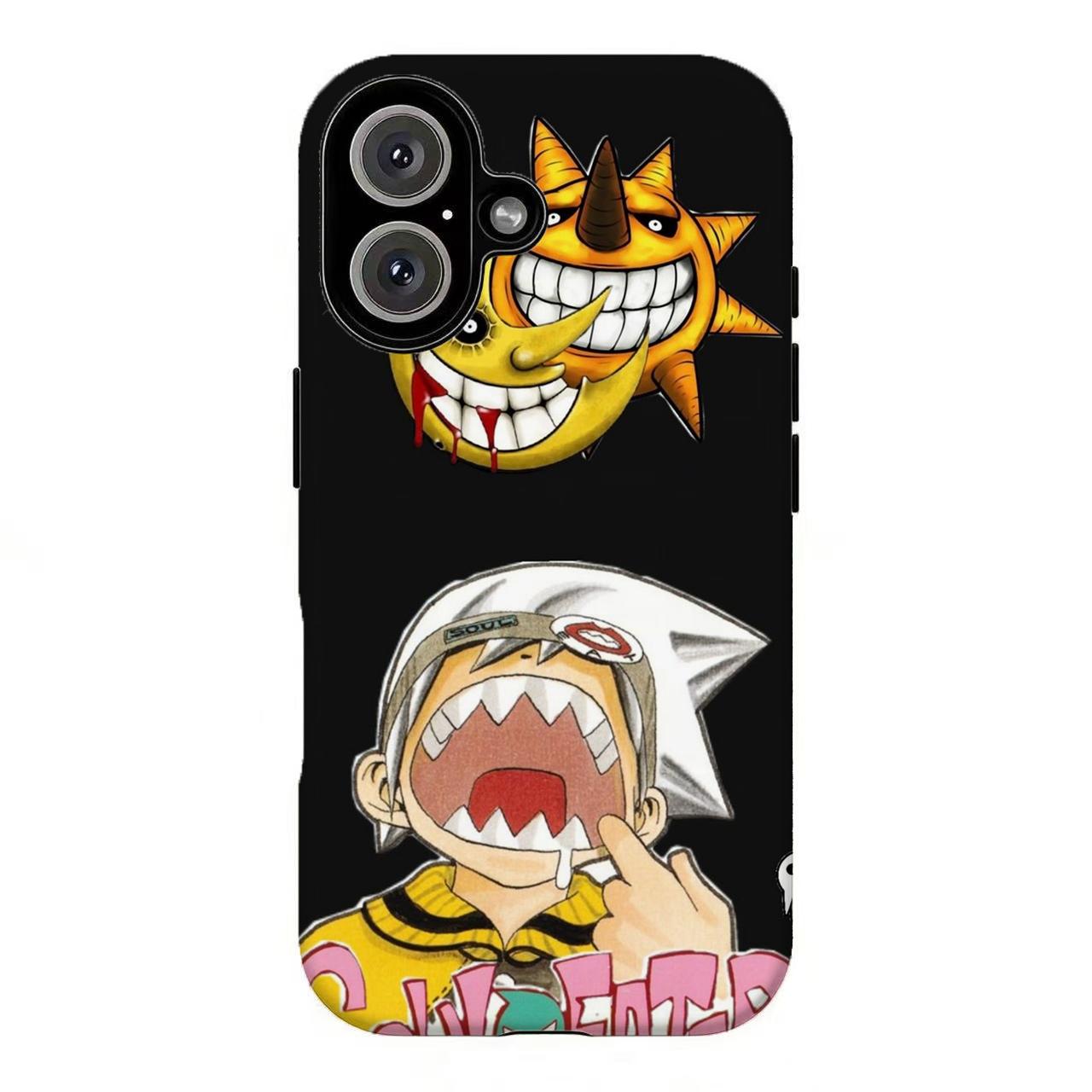 FL-S0ul Eat3r Anime Aesthetic Phone Case,Soul Evans & Maka Albarn Manga Cover For iPhone 11 12 13 14 15 16 17 Air Pro Max for Samsung S26 S25 S24 S23 S22 S21 Case,Gift for hei/him/fans