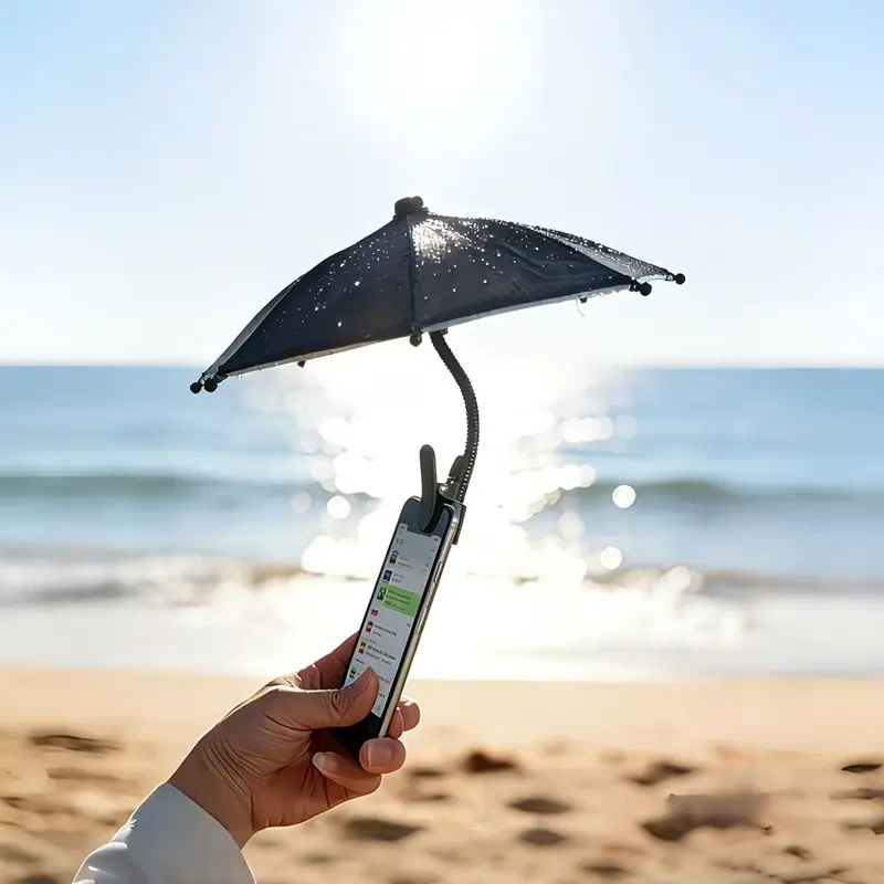 Flexible Phone Sunshade, Mini Smartphone Shade for Outdoor Activities, Protects Phones Tablets From Sun Rain, Prevents Glare Reflection, Glare Prevention, No Power Needed, Accessories