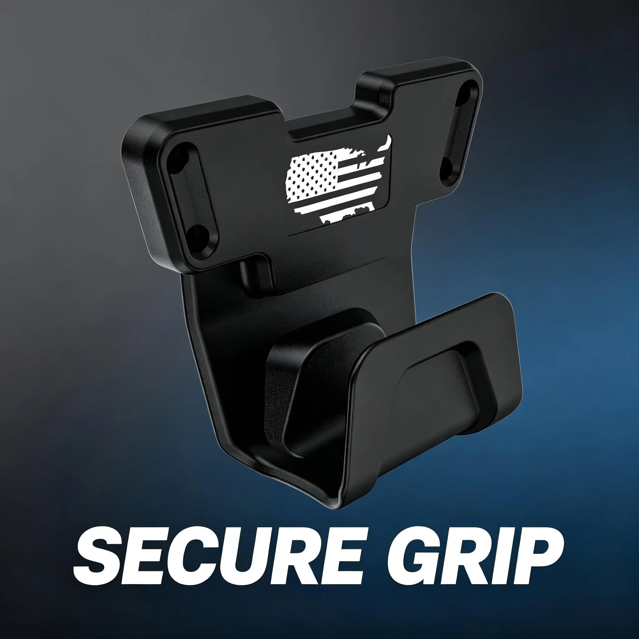 Vehicle Mount Bracket, Metal Car Seat Rack with Secure Grip C-Clamp, Ideal for Tactical Gear, Durable and Reliable