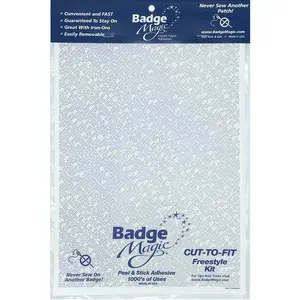 Badge Magic Patch Adhesive – No Sew, No Iron Double-Sided Fabric Tape for Patches & Badges – DIY Solution for Uniforms, Vests, Backpacks – Washer Safe, Made in USA