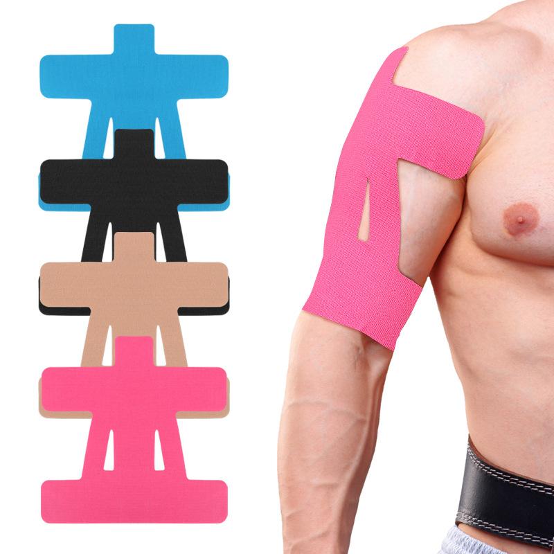 Elastic shoulder support patch for badminton and weightlifting - muscle patch for stabilizing and supporting the shoulder muscles, preventing friction, and used as an internal muscle patch. precut kinesiology tape Breathable Self-Adhesive Sports Tape Elastic shoulder support patch for badminton and weightlifting - muscle patch for stabilizing and supporting the shoulder muscles, preventing friction, and used as an internal muscle patch. precut kinesiology tape Breathable Self-Adhesive Sports Tape