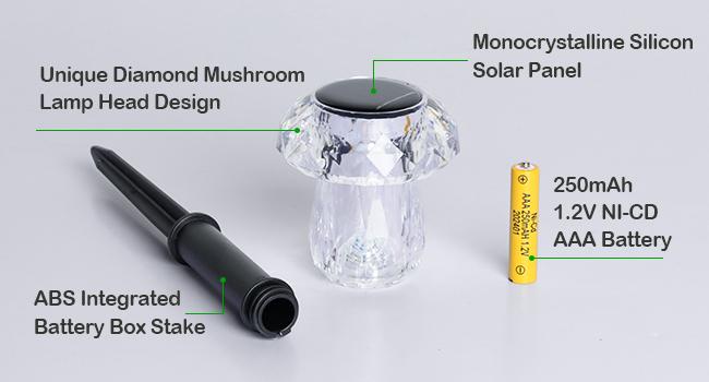 Solar Pathway Lights Outdoor 8 Pack Mushroom Garden Lights Waterproof Solar Powered Yard Lighting for Landscape, Driveway, Path, Walkway, Patio, Outside Garden Decorations, Color Changing