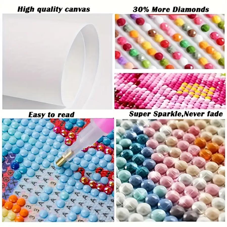 Dog Pattern DIY Diamond Arts Colorful Painting Kit without Frame, DIY 5D Diamond Arts Colorful Painting Kit, Wall Art Decor for Home Living Room Bedroom