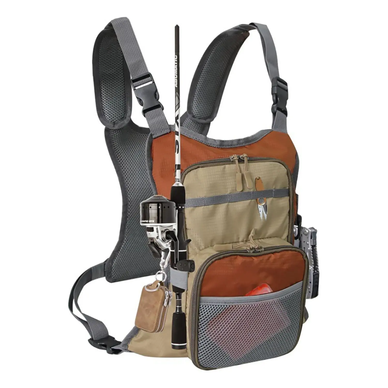 New Multi-Functional Waterproof Fishing Chest Bag, Large Capacity Outdoor Gear Backpack, Lightweight Fly Fishing Chest Pack, Ultra-Light Fish Organizer, Fishing Gear Storage, Tackle Bag
