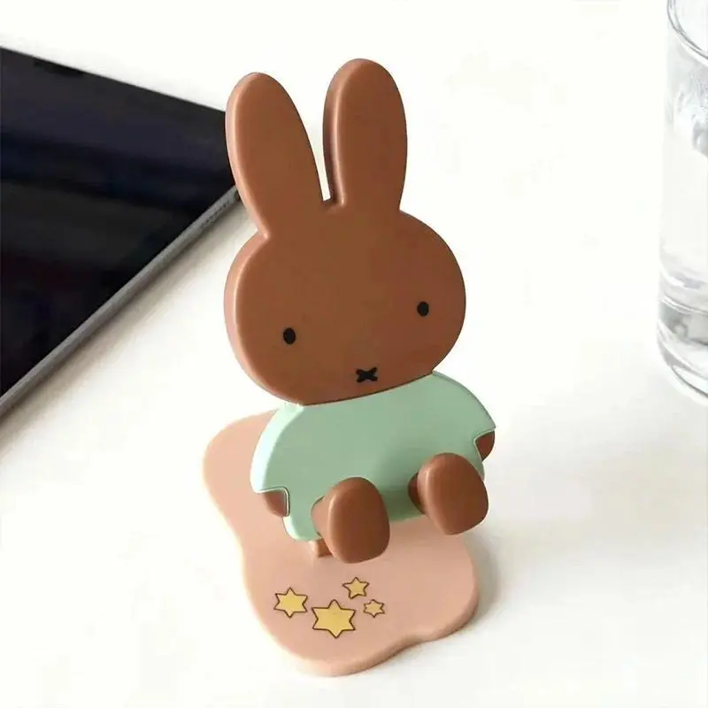 Cute Miffy Series Telescopic Folding Mobile Phone Desktop Stand Computer Tablet Cartoon Support Accessories Friend Birthday Gift