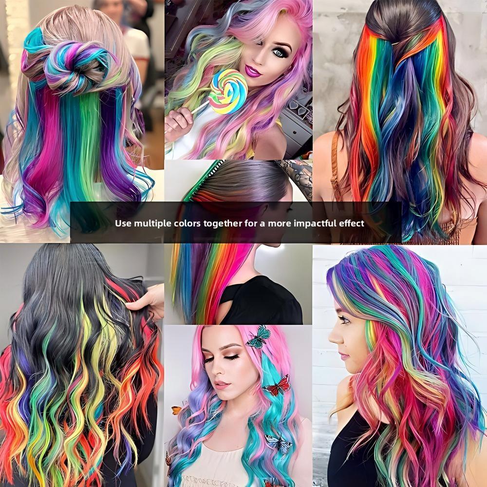 DB-One Piece Long Curly Hair Extensions for Women Ombre One-Clip Hairpiece-DB