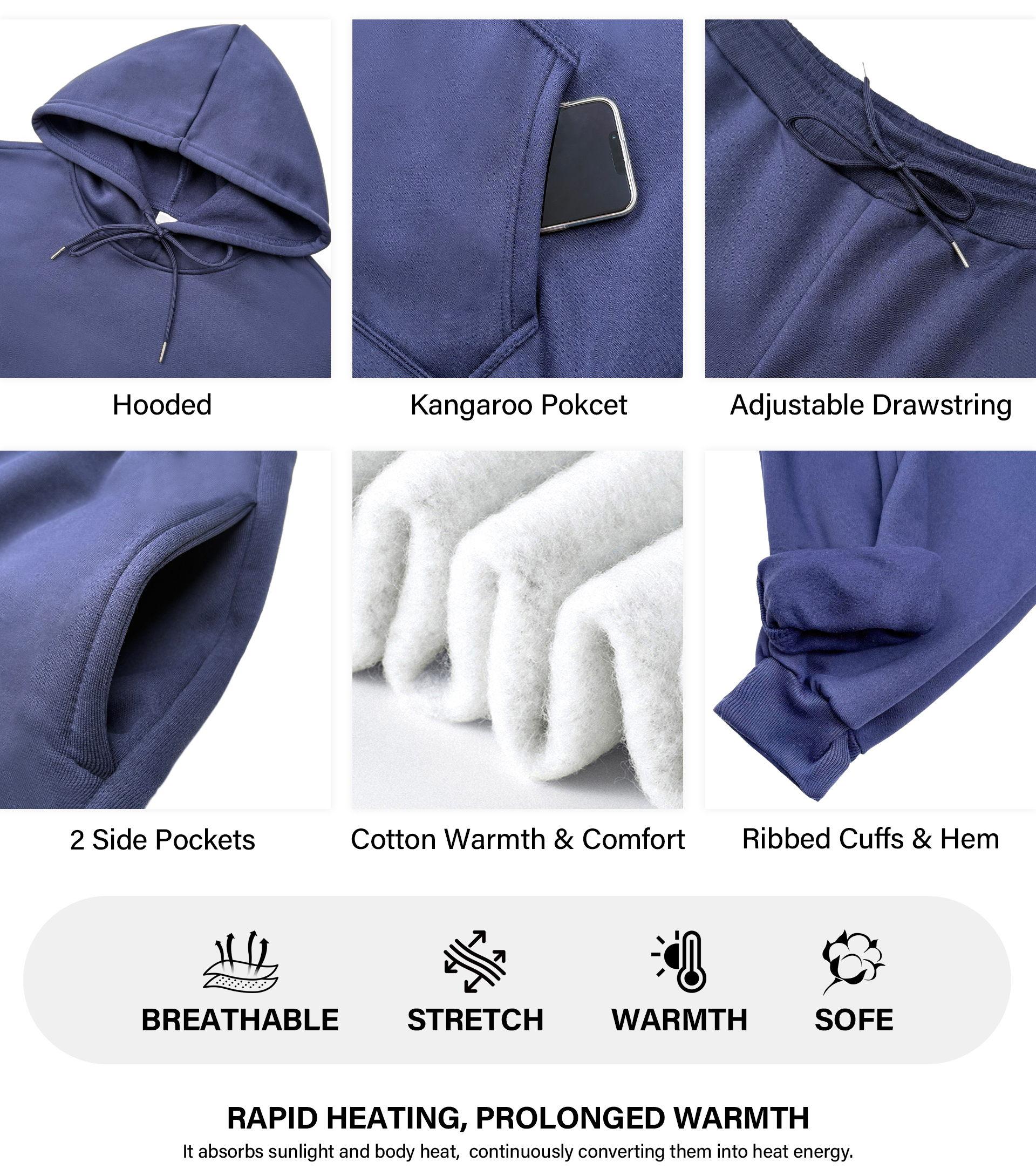 Couple's King & Queen Print Hooded Sweatshirt and Drawstring Sweatpants Set (Sold as a Single Set), Casual Sportswear, Long-Sleeve Hooded Jacket and Pants, Suitable for Autumn and Winter, Everyday Wear, Tracksuit, Casual Athletic Wear