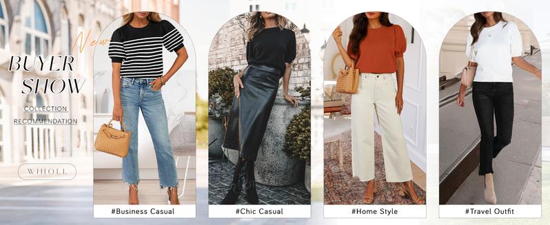 OFEEFAN Women's Puff Short Sleeve 2025 Spring Summer Sweater - Lightweight Knit Top - Business Casual Blouse, Soft & Breathable for Layering