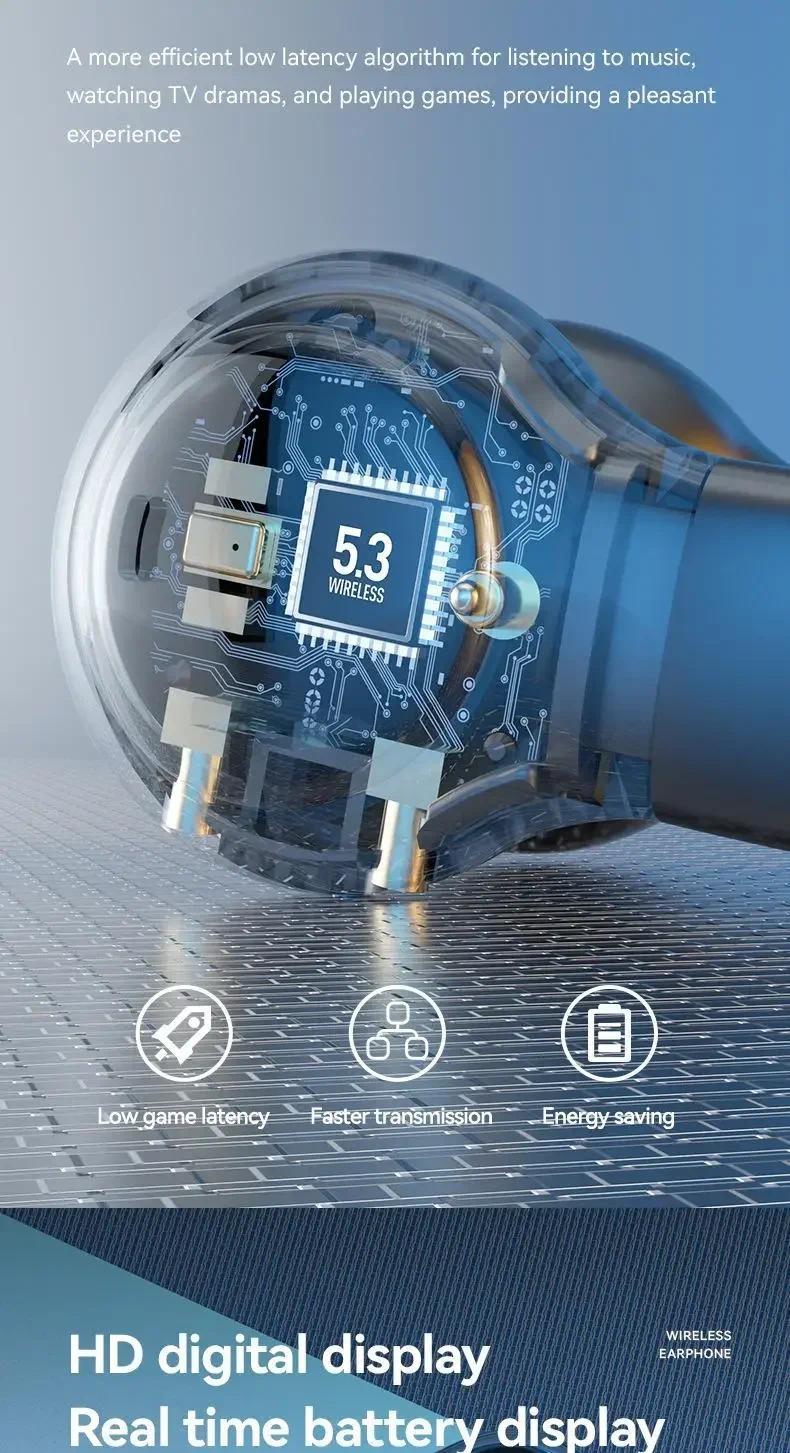 New Model 2026 X51 Wireless Earbuds Bluetooth Headset Charging Earphones Bone Conduction Headphones Sport With Mic free