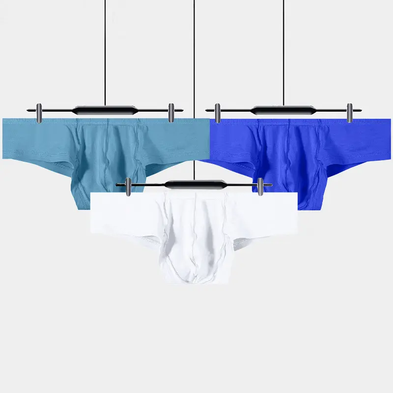 Men's Semi-Backless Erotic Underwear – Tight-Fit Bulge Pouch Triangle Briefs, Low-Rise Bikini Style