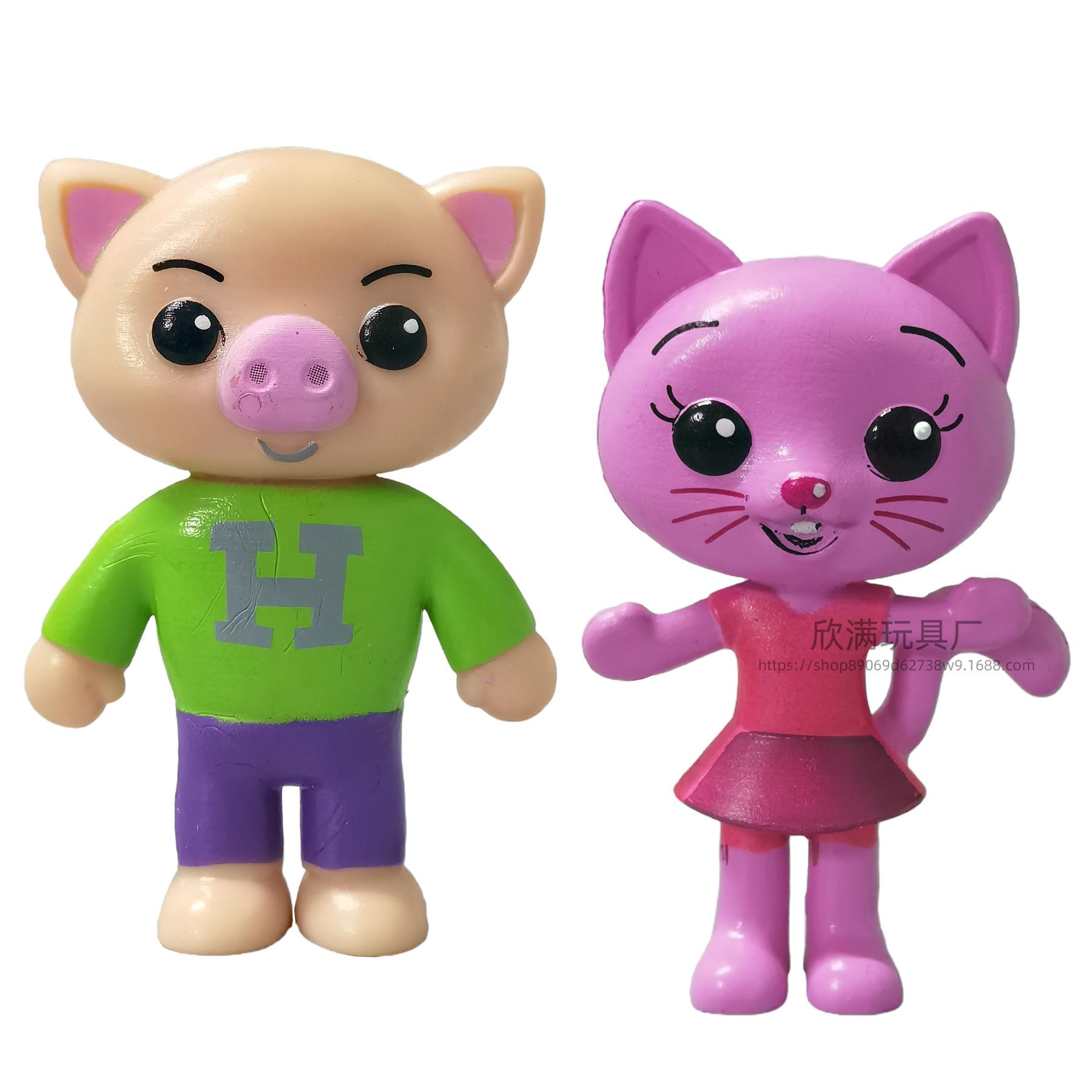 6pcs/set Cute Plim Clown Anime Figure Toy PVC Enlightenment Education Model Dolls For Children Gift Desk Decorations