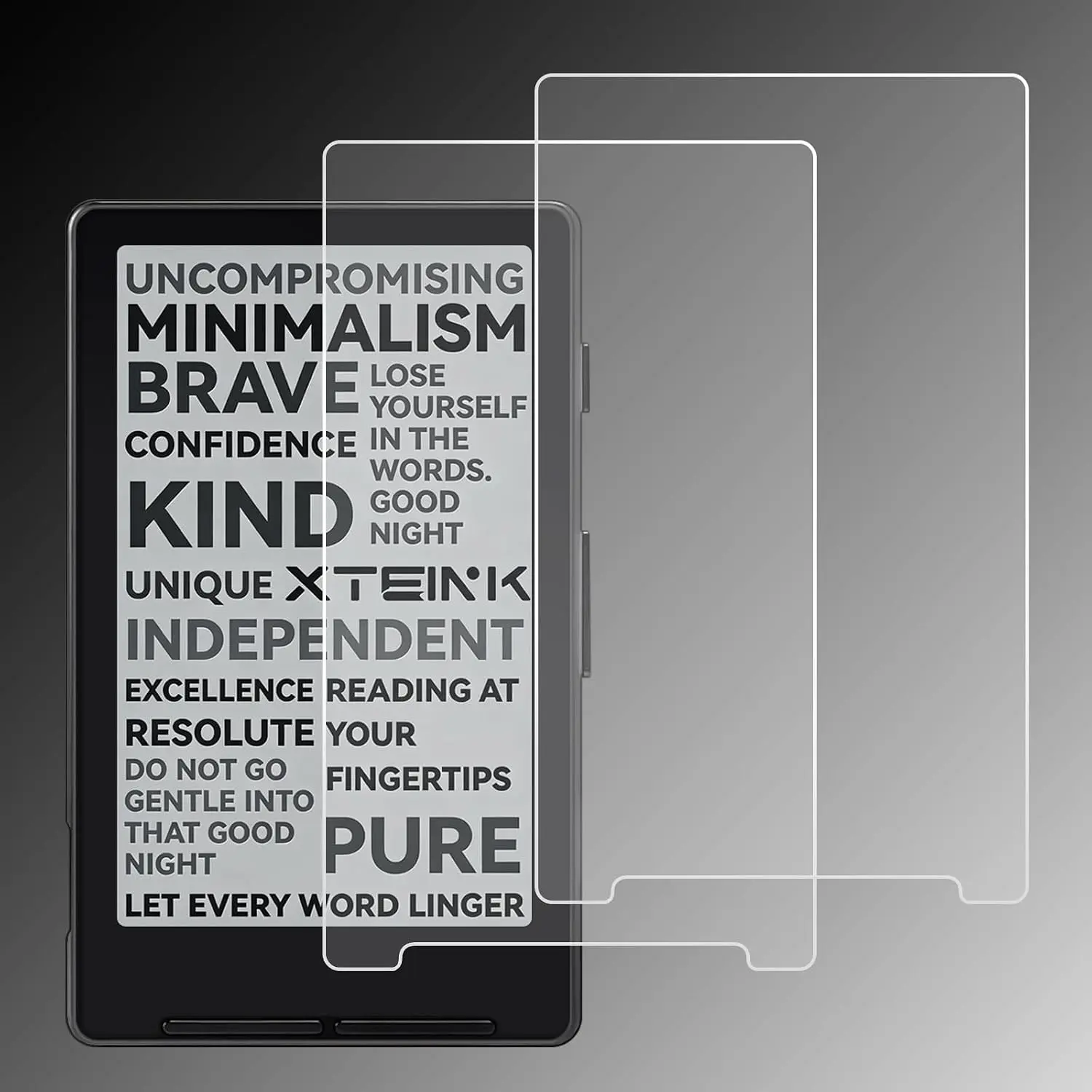 Anti-Glare Screen Protector for Xteink X3 eReader 3.7", Anti Scratch, Anti Fingerprint, Paper Feel Nano Matte  Soft Film, 2-Pack (Matte)