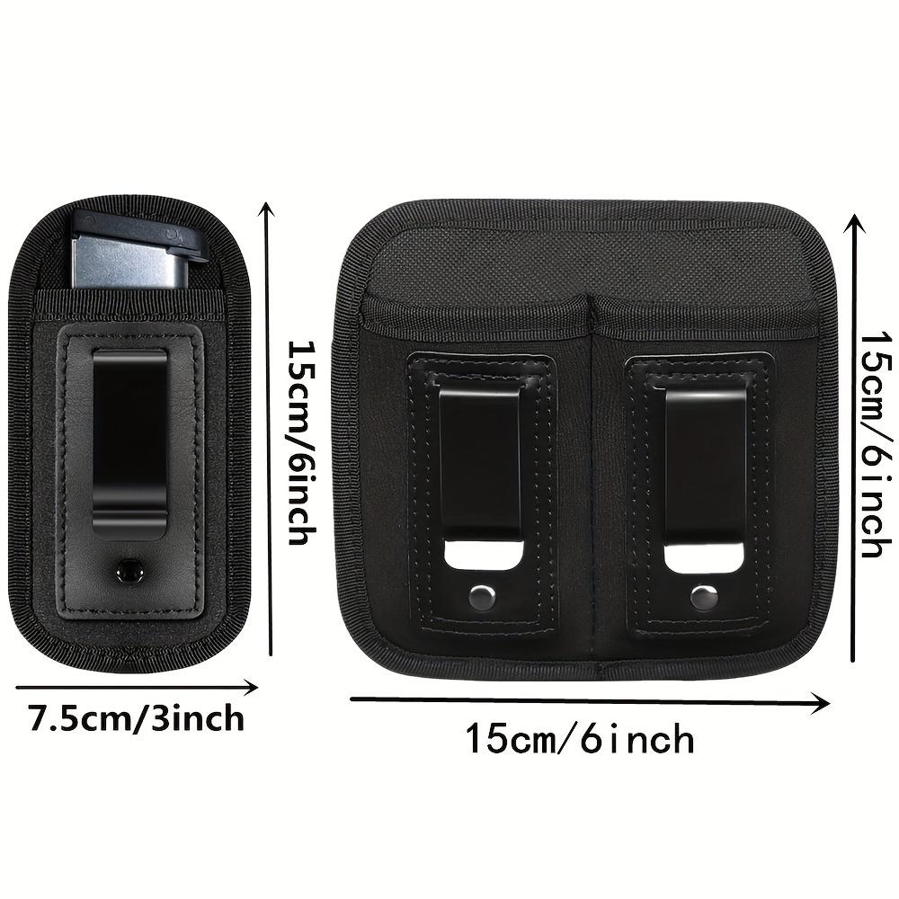 Concealed Carry Single/Double Magazine Pouch Gun IWB Belt Clip Holster