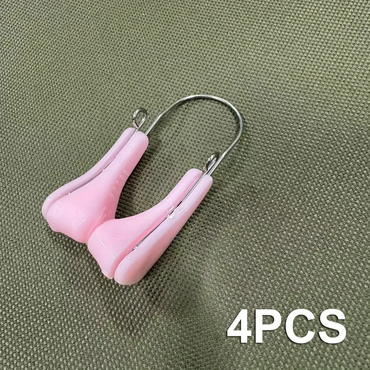 Set of 4 Attractive Nose Clips Suitable for Nighttime Use to Minimize Nasal Breathing, Can Be Reused