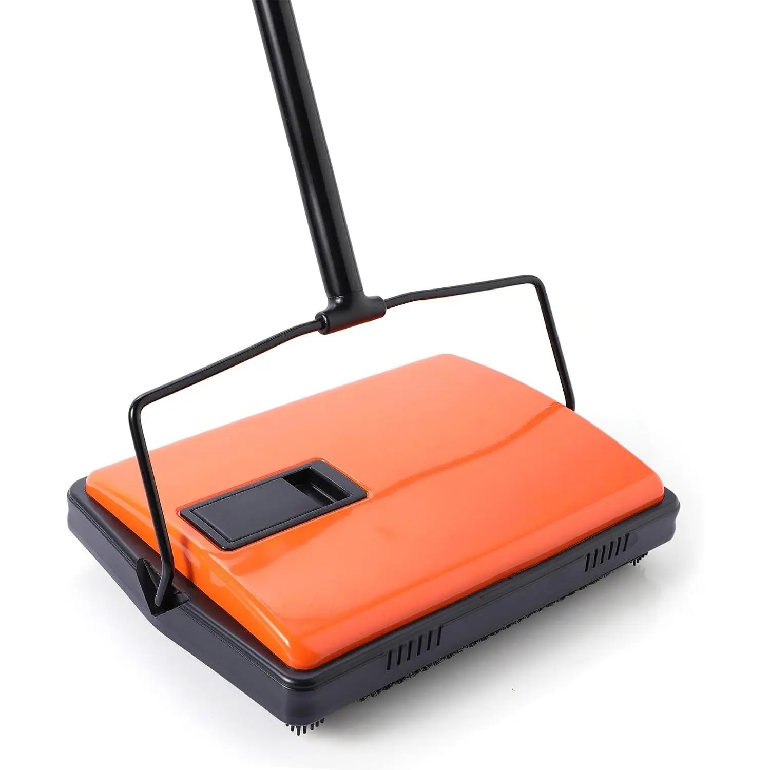 Manual Carpet Sweeper for  - Rotating Brush Floor Sweeper, Lightweight Push Broom for Classroom Rugs, Non-Electric Lint & Crumb Cleaner, Easy-Dump Dustbin, No  Needed