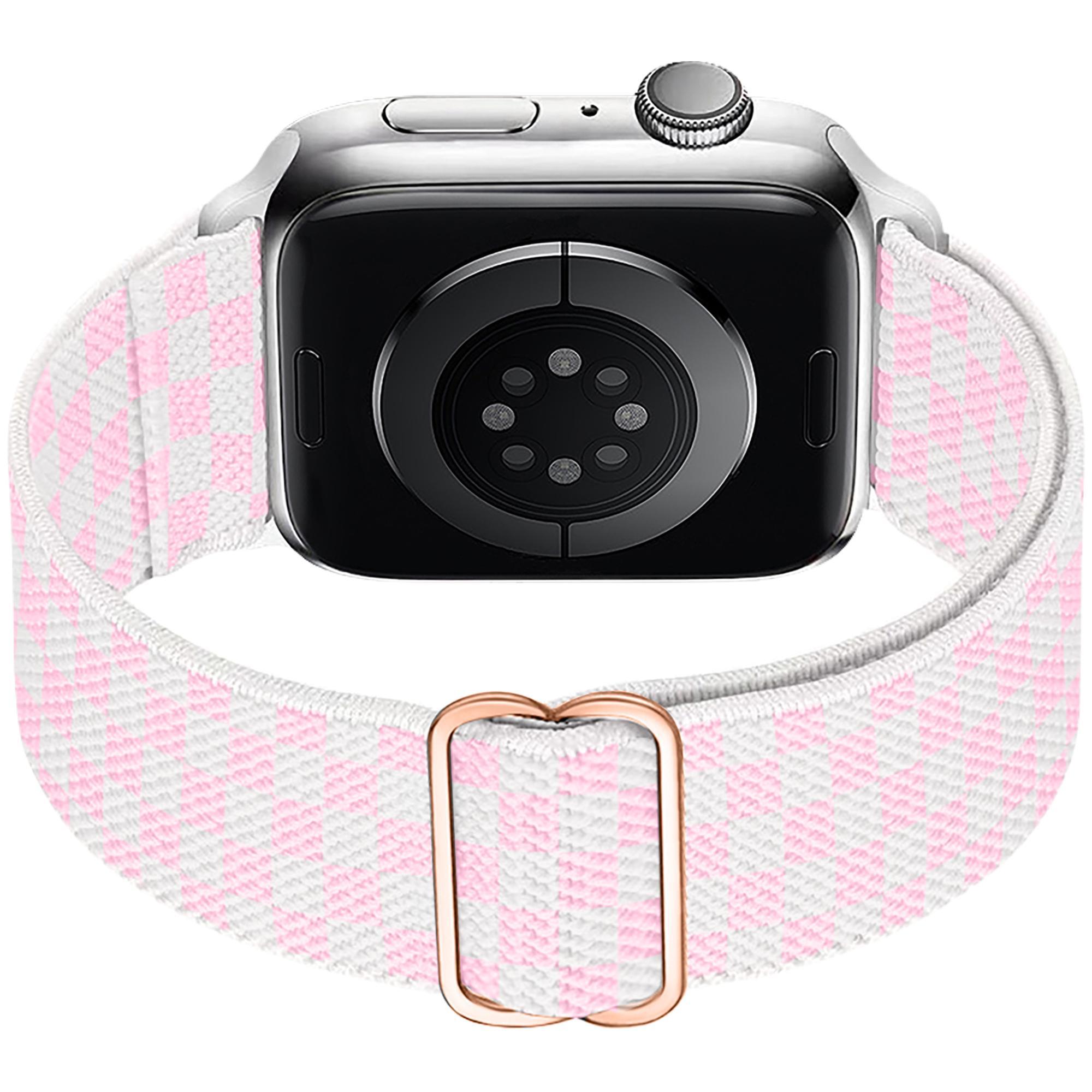 Stretchy Watch Band, 2 Counts/set Braided Nylon Watch Band for Apple Watch SE/iWatch Ultra/Ultra 2 Series 9 8 7 6 5 4 3 2 1 Smart Watch Straps