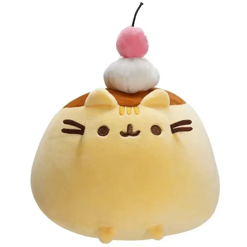 Dessert Cat Soft Plush Toy - Chemical Safe TV & Movies Stuffed Animal, Girls' Toy for Ages 14+, Decor Gift for Kids' Room Cartoon Plushie