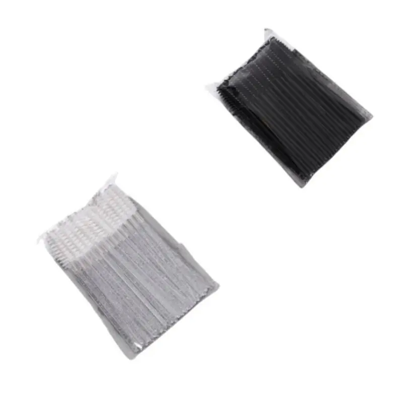 100-Piece Eyelash Brush Set, Multi-Color Eyelash & Brow Brushes, Includes Comb, Spiral Brush, Disposable Makeup Brushes for Lash Extension