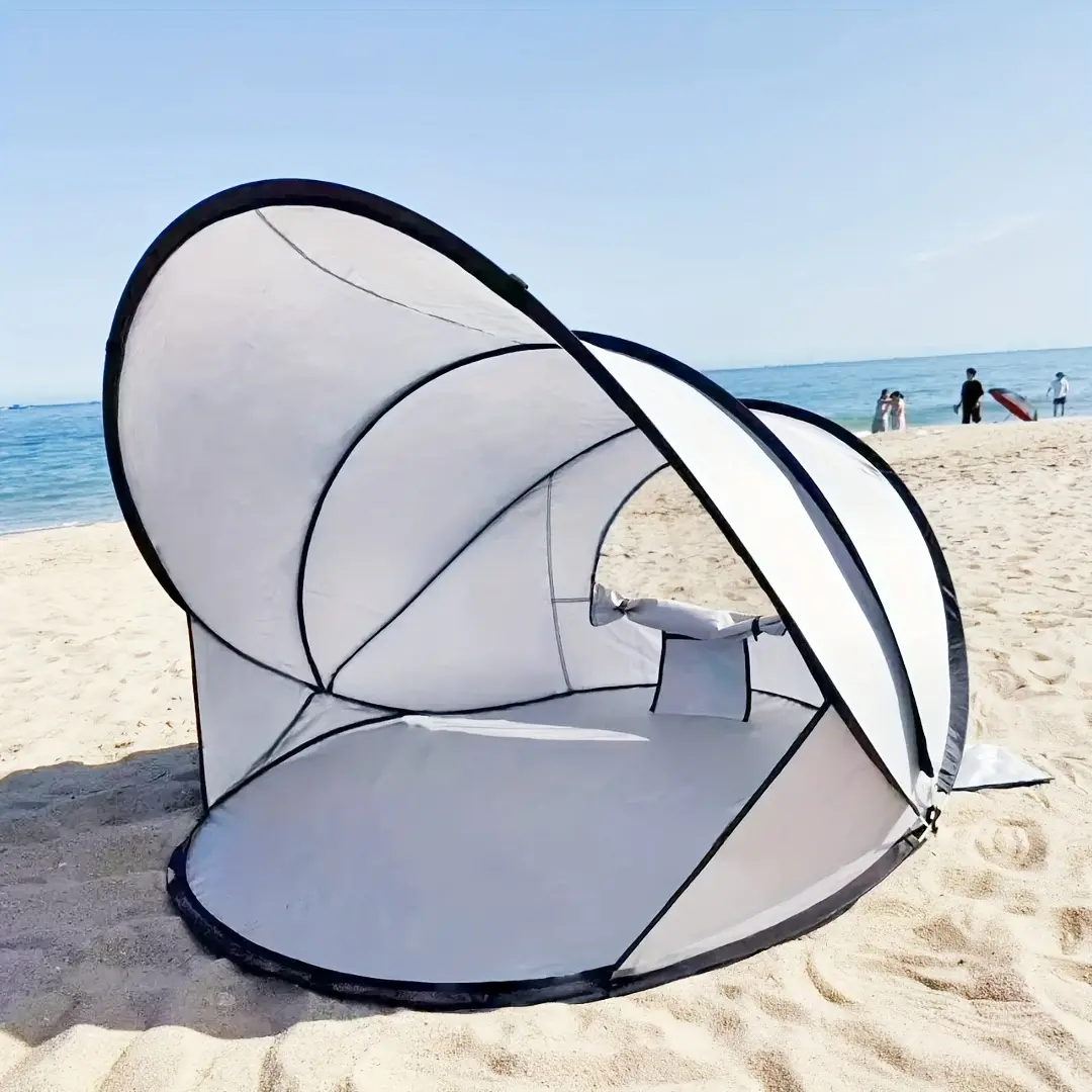 Opens in 1 second, enlarged breathable sunshade park camping shelter, can accommodate 3-4 people