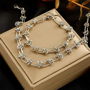 Unisex Thorn Jewelry Set - Gold-Plated Titanium Steel Choker Necklace & Bracelet, Non-Tarnish Hip Hop Punk Edgy Street Accessory for Daily Outfit, Non Tarnish Jewelry