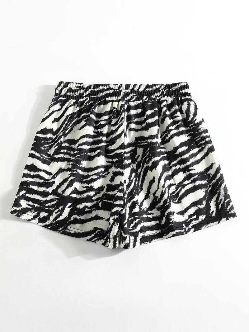 Women's Camo Print Shorts, Casual Comfy Breathable Shorts for Summer, Ladies Bottoms for Daily Wear, Casual Relaxed Shorts, Womenswear