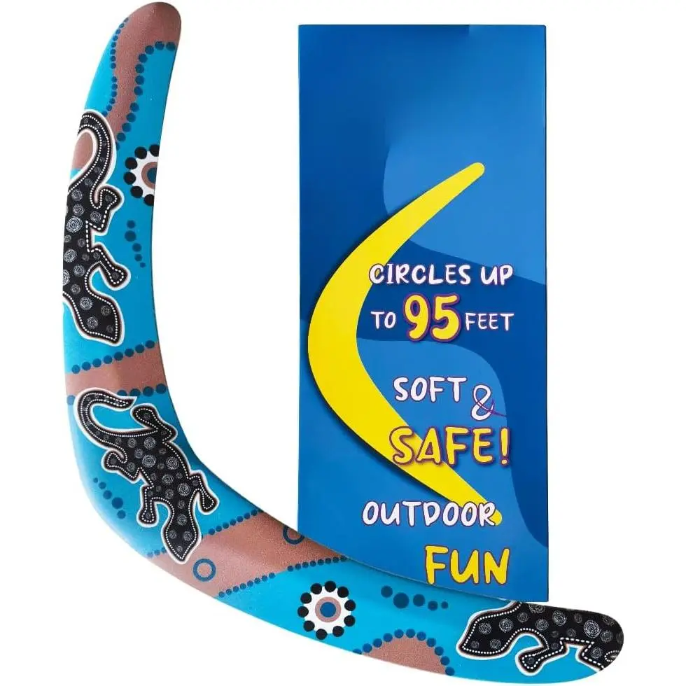 Boomerang for Adults and Kids, Boomerangs for Outdoor Sports & Games, Good Choice for Family activies, for Boys and Girls, Easy to Throw, EVA Foam, Different with Wooden Boomerang