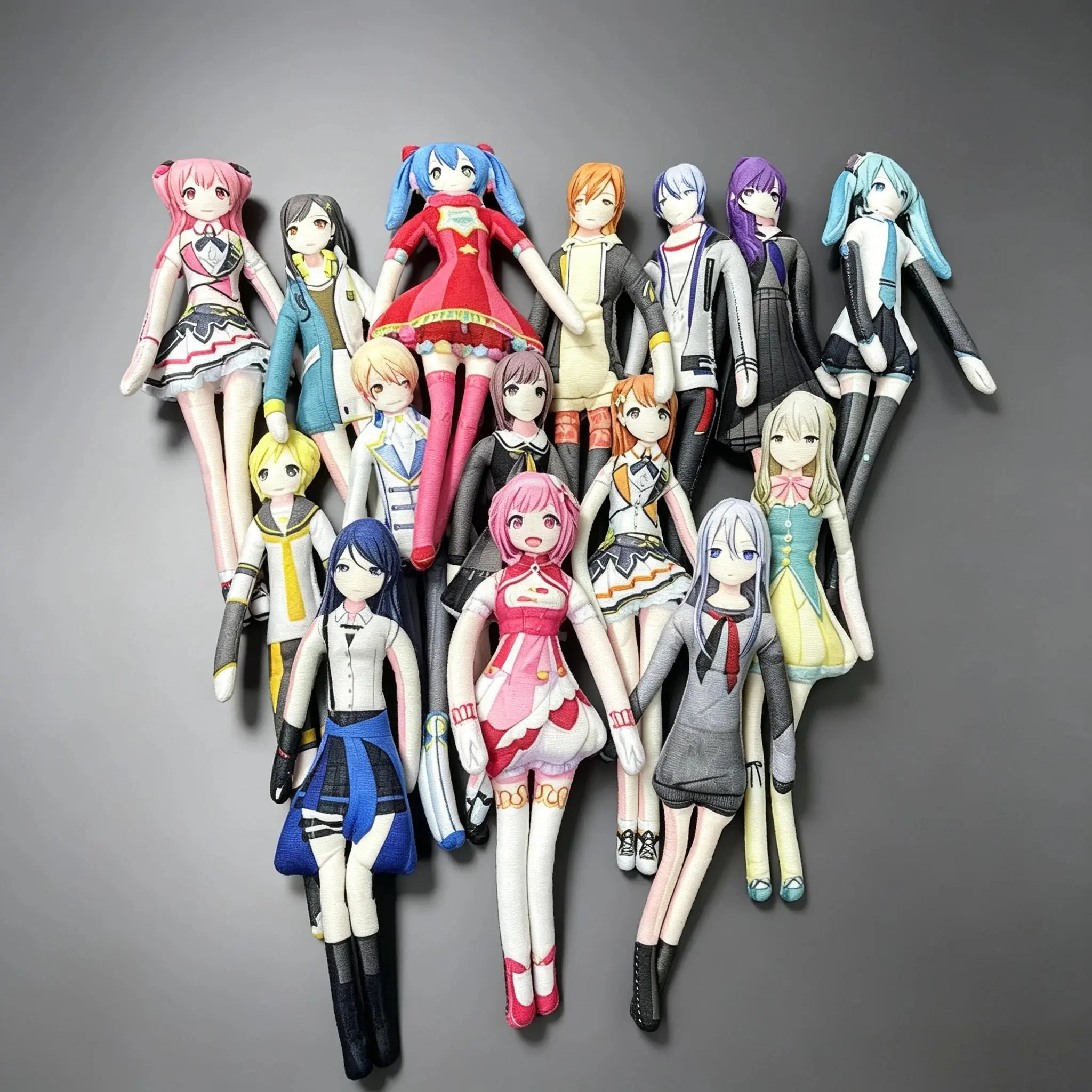28cm Project Sekai Plush Dolls Cosplay Abstract Joint Twistable Body Cotton Stuffed Anime Figure Room Decor Prop Gift