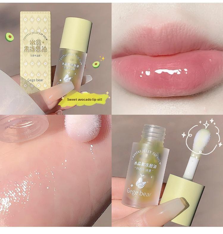 Crystal Jelly Lip Oil – High-Shine, Non-Sticky, Hydrating, Reduces Lip Lines, Moisturizing Gloss for Smooth & Plump Lips, by Gegebear