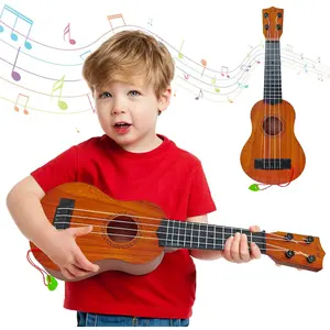 Kids Toy Ukulele Guitar,17 Inch Classical Guitar Musical Toy,4 Strings Guitar Ukulele Educational Learning Toy  Toddlers and Preschoolers