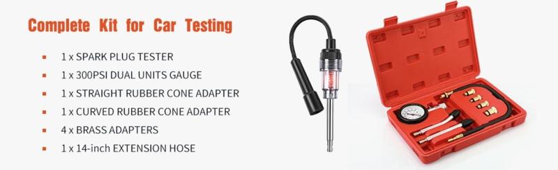 Inline Spark Plug Tester, Plug-in Engine Ignition Tester, Car Exterior Accessories, Automobile, Lawn Mower,Engine Verification-Armature Diagnostic Test Tool