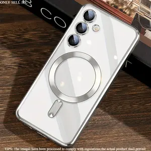 Magnetic Protective Case with Camera Lens Protector for Samsung Galaxy Series, Durable Shockproof Protection & Stylish Design, Perfect Fit for Multiple Smartphone Models Accessories Casing