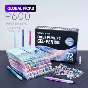 72‑Color Blue Fruit Sparkle Journal Pen Set, Large‑Capacity Glitter Highlighter and Gel Pens, Aesthetic Pens, Multicolor Neutral Ink Writing Pens, Unique Pens for Students #GLOBAL PICKS