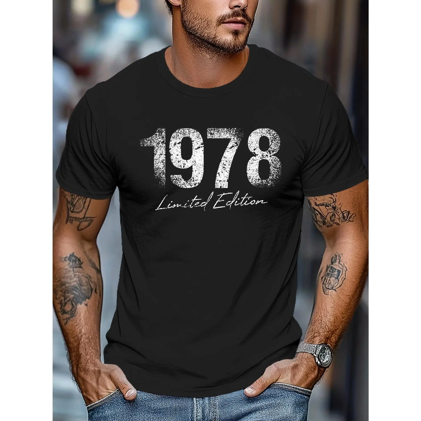 Limited Edition 1978 Men'S Short Sleeve T-Shirt Summer T-Shirt Top